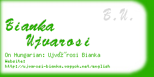 bianka ujvarosi business card